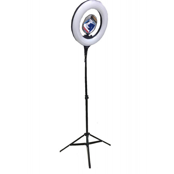 18" Dimmable Ring Light Makeup Lighting, Light Stand, Carrying Bag for Camera, Smartphone YouTube, Self-Portrait Shooting